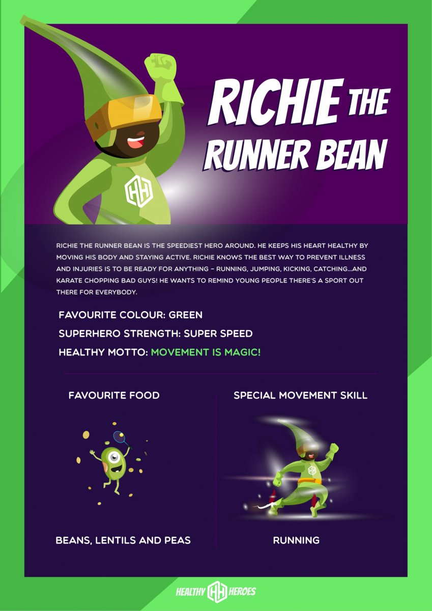 Amaven Healthy Heroes - Super Richie Runner Bean