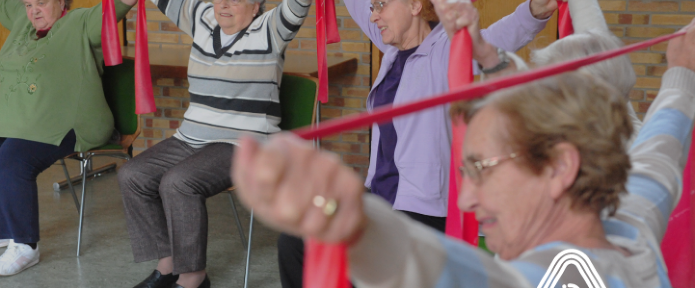 Older adults doing activities
