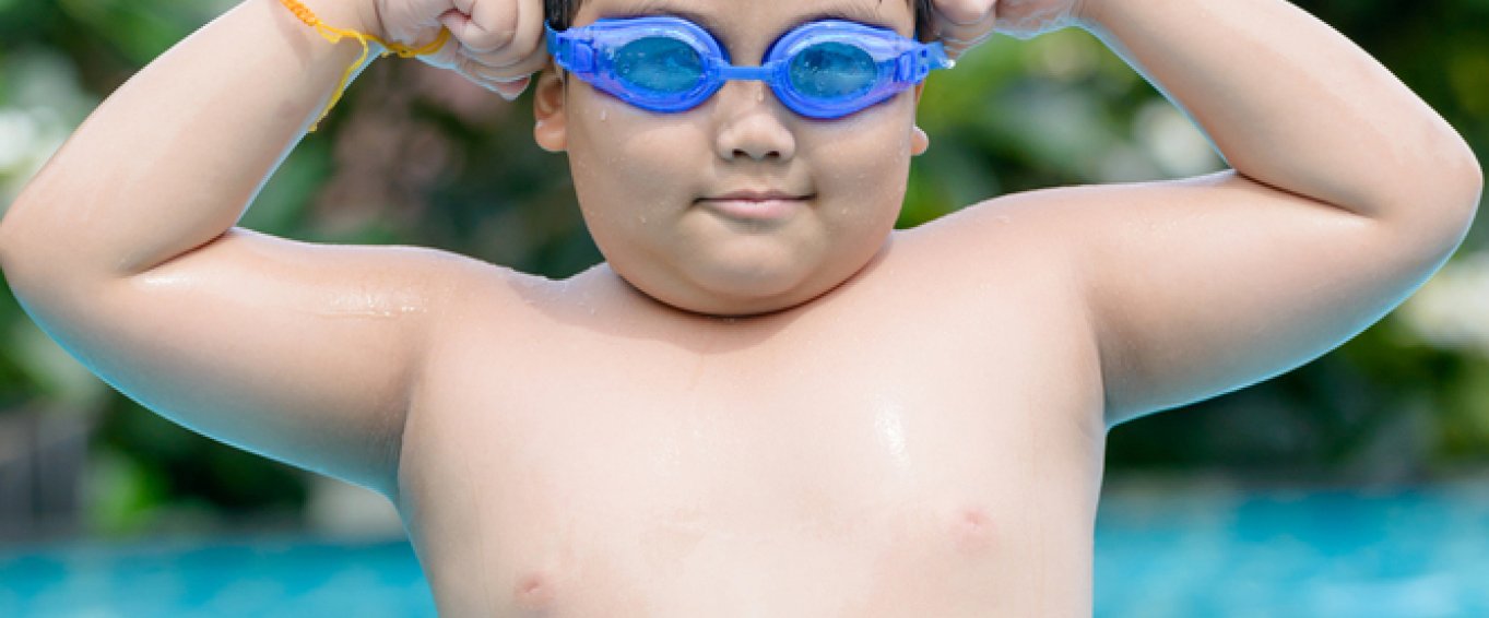 Child in a swimming pool