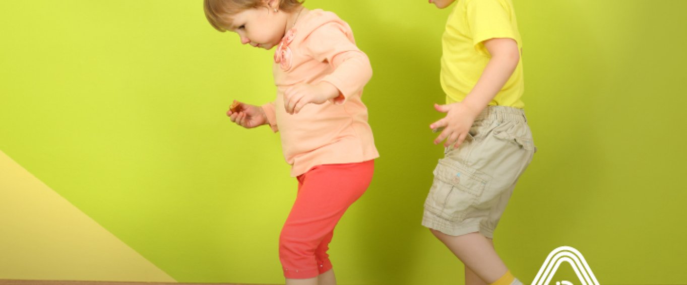 Kids playing with hula hoops fundamental movement skills