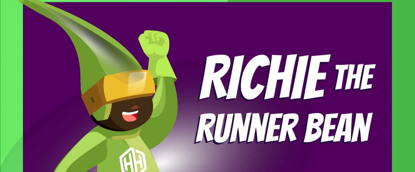 Richie the Runner Bean - Amaven Healthy Heroes