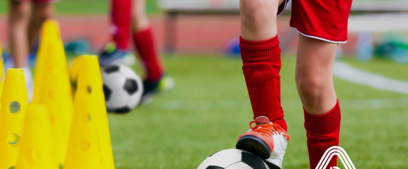 Boys playing football