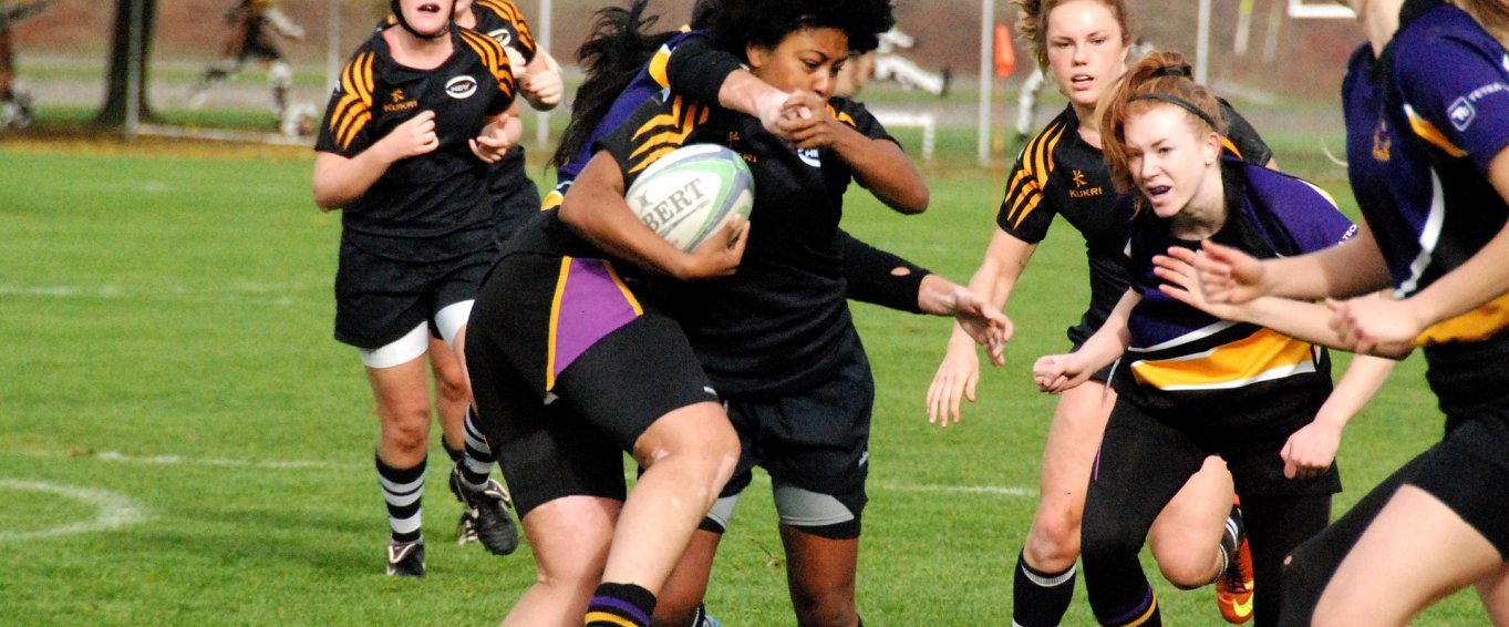Teen Girls Playing Rugby