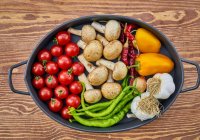 Pan Filled with Colourful Fresh Vegetables 