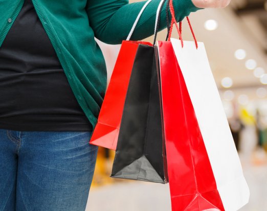 Woman with shopping bag
