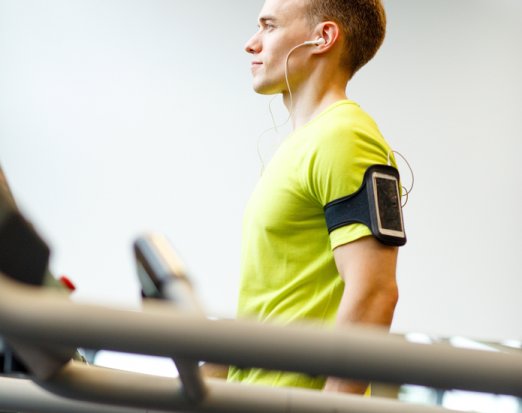 Man on a treadmill