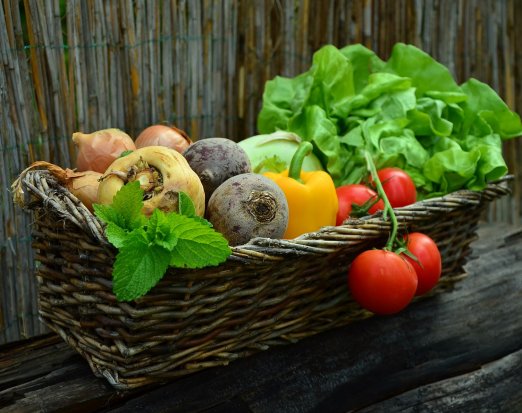 Vegetables in a basket