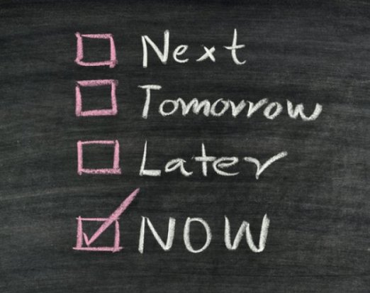 Blackboard with a checklist