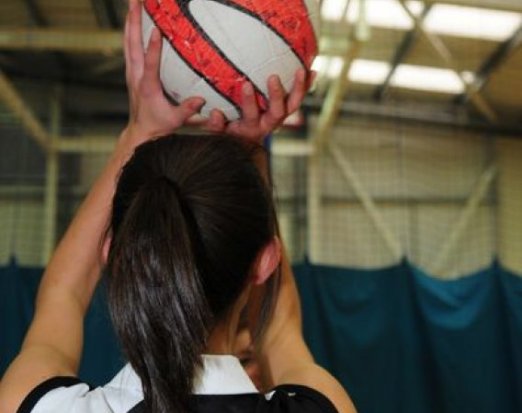 Girl playing netball