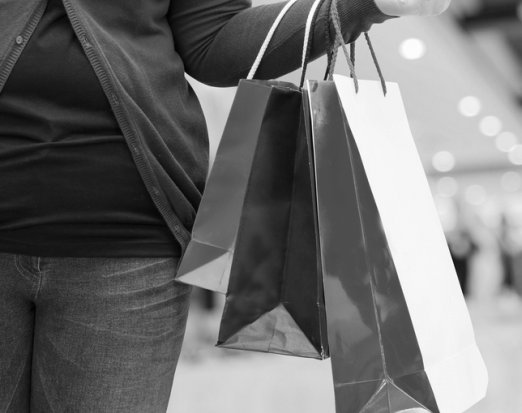Woman with shopping bag