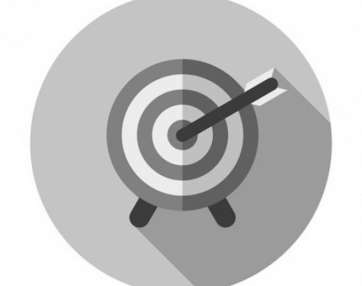 Target with an arrow in it