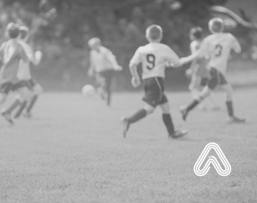 Kids playing football