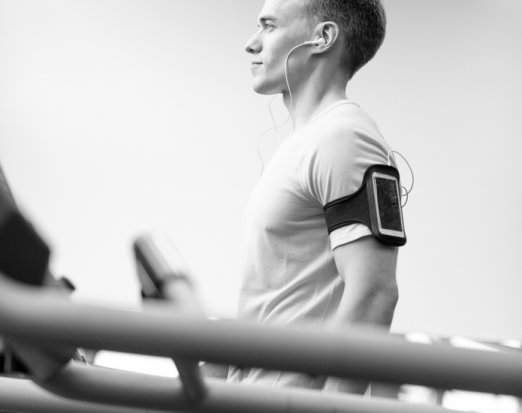 Man on a treadmill