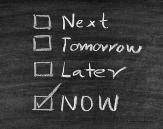 Blackboard with a checklist